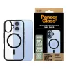 PanzerGlass ® HardCase transparente con marco MagSafe negro para iPhone 16