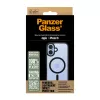 PanzerGlass ® HardCase transparente con marco MagSafe negro para iPhone 16