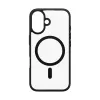 PanzerGlass ® HardCase transparente con marco MagSafe negro para iPhone 16