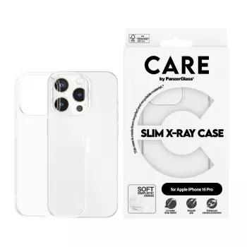 PanzerGlass CARE™ by ® funda X-Ray iPhone 15 Pro, funda, Apple, Apple - iPhone 15 Pro, transparente