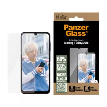 PanzerGlass® protector de pantalla Samsung Galaxy A26 5G | Ultra-Wide Fit