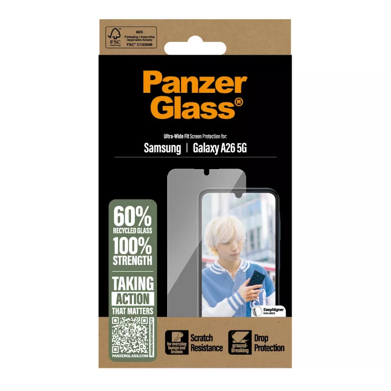 PanzerGlass® protector de pantalla Samsung Galaxy A26 5G | Ultra-Wide Fit
