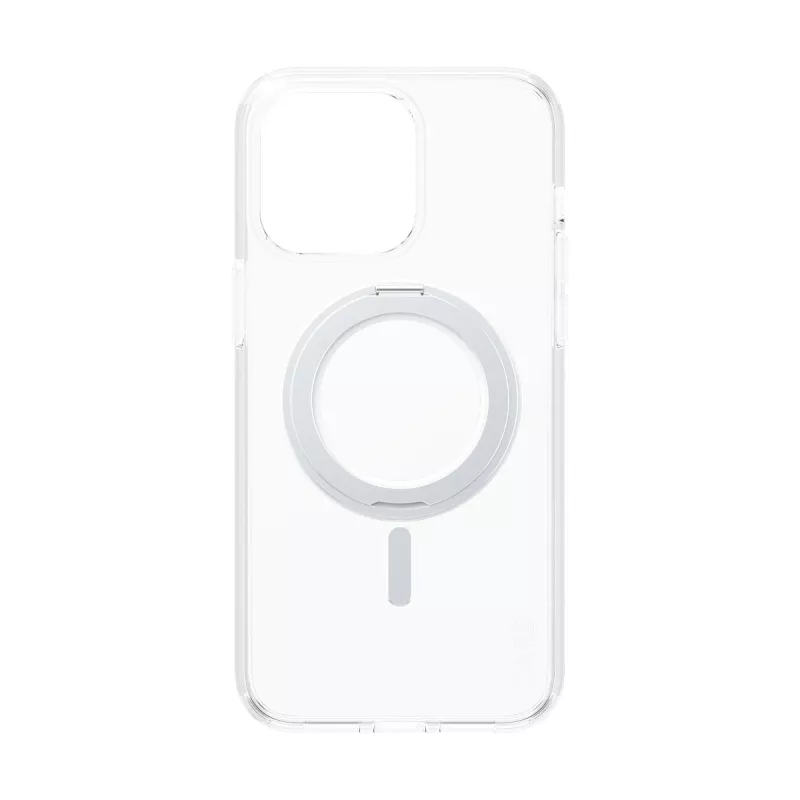 PanzerGlass CARE™ by ® funda transparente con soporte plateado y MagSafe iPhone 15 Pro Max