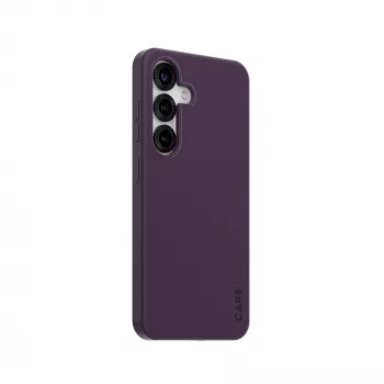 PanzerGlass CARE™ by ® funda Plum Purple con compatible con Qi Samsung Galaxy S25