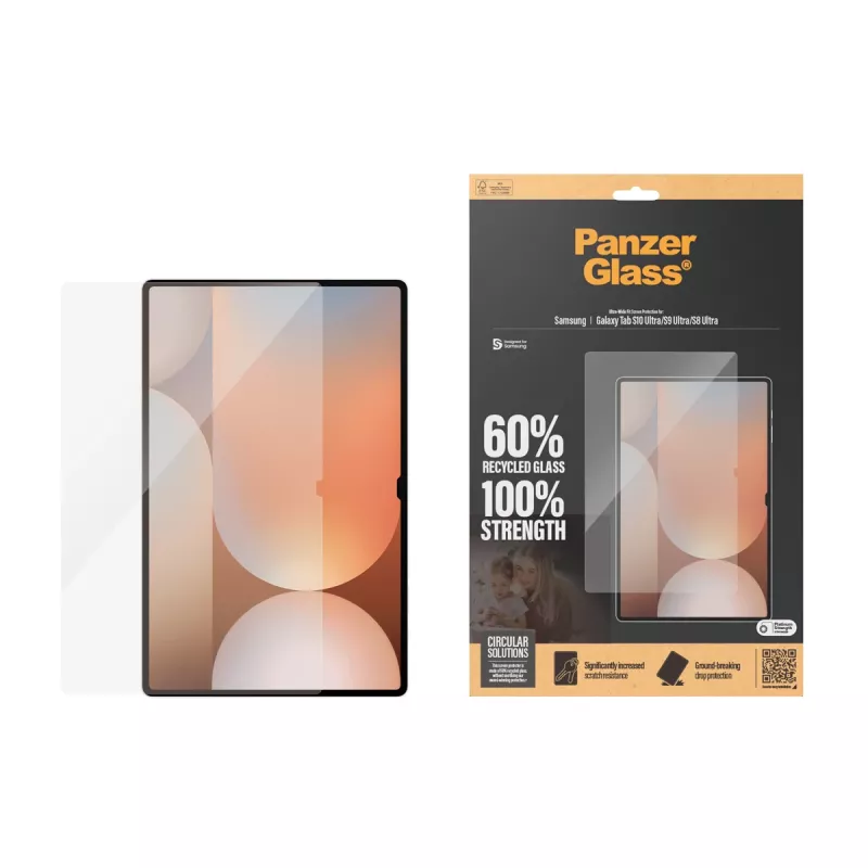 PanzerGlass® protector de pantalla Samsung Galaxy Tab S8 Ultra | S9 Ultra | S10 Ultra | Ultra-Wide Fit