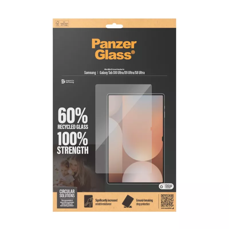 PanzerGlass® protector de pantalla Samsung Galaxy Tab S8 Ultra | S9 Ultra | S10 Ultra | Ultra-Wide Fit