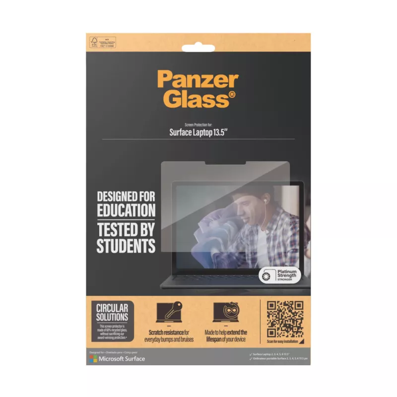PanzerGlass® protector de pantalla Microsoft Surface Laptop 13,5 pulgadas | 6 | 5 | 4 | 3 | 2