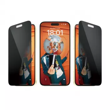 PanzerGlass ® protector de pantalla de privacidad iPhone 15 Plus | Ultra-Wide Fit