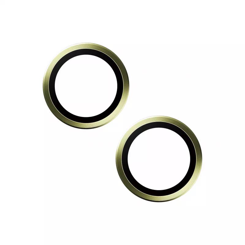 PanzerGlass ® Hoops® protector de lente de cámara amarillo iPhone 15 | 15 Plus