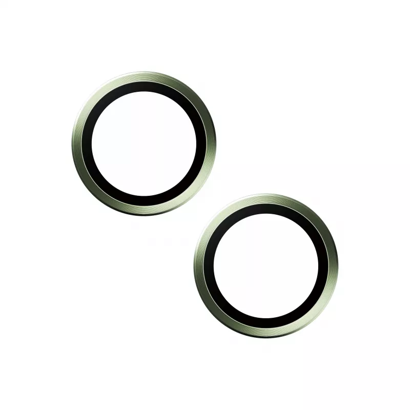 PanzerGlass ® Hoops® protector de objetivo de cámara verde iPhone 15 | 15 Plus