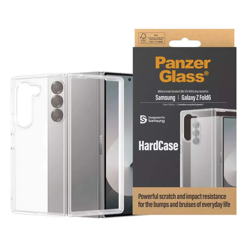 PanzerGlass ® HardCase transparente Samsung Galaxy Z Fold6, funda, Samsung, Samsung - Galaxy Z Fold6, transparente