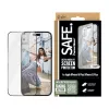 PanzerGlass SAFE. by ® protector de pantalla con marco negro iPhone 16 Plus | 15 Plus | Ultra-Wide Fit