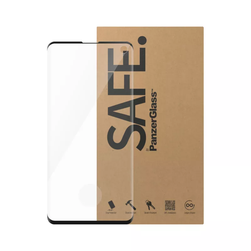 Protector de pantalla PanzerGlass Samsung Galaxy S10e Ultra-Wide Fit resistente a arañazos resistente a golpes