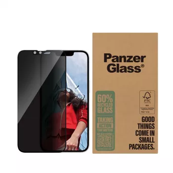 PanzerGlass ® protector de pantalla de privacidad iPhone 17e | 16e | 14 | 13 | 13 Pro | Ultra-Wide Fit