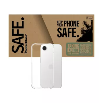PanzerGlass SAFE. by ® funda TPU transparente iPhone 17e | 16e