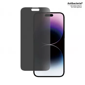 PanzerGlass ® protector de pantalla de privacidad iPhone 14 Pro Max | Classic Fit