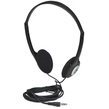 Auriculares MANHATTAN estéreo 3.5mm negro