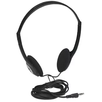 Auriculares MANHATTAN estéreo 3.5mm negro