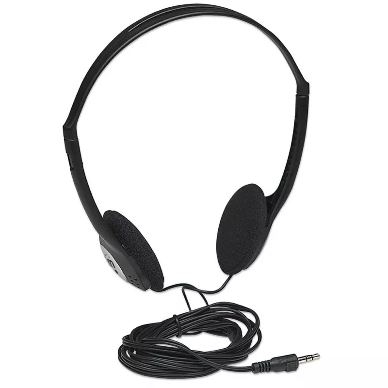 MANHATTAN 177481 auriculares estéreo, ultraligeros, con diadema ajustable