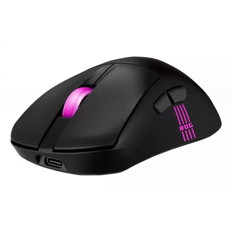 ASUS ROG Keris II Origin BLK ratón gaming diestro RF inalámbrico + Bluetooth + USB Type-A óptico 42000 DPI