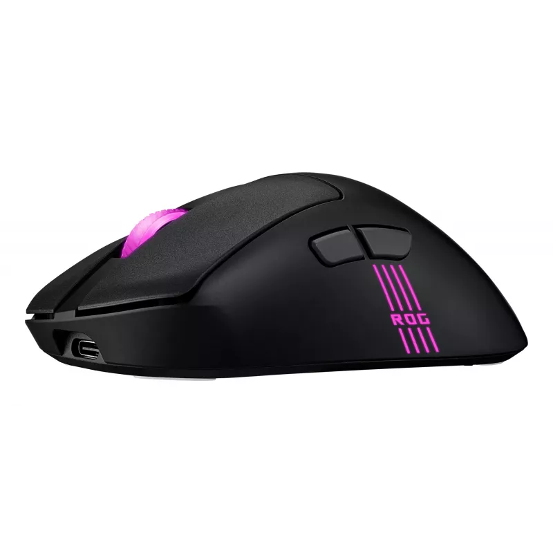 ASUS ROG Keris II Origin BLK ratón gaming diestro RF inalámbrico + Bluetooth + USB Type-A óptico 42000 DPI
