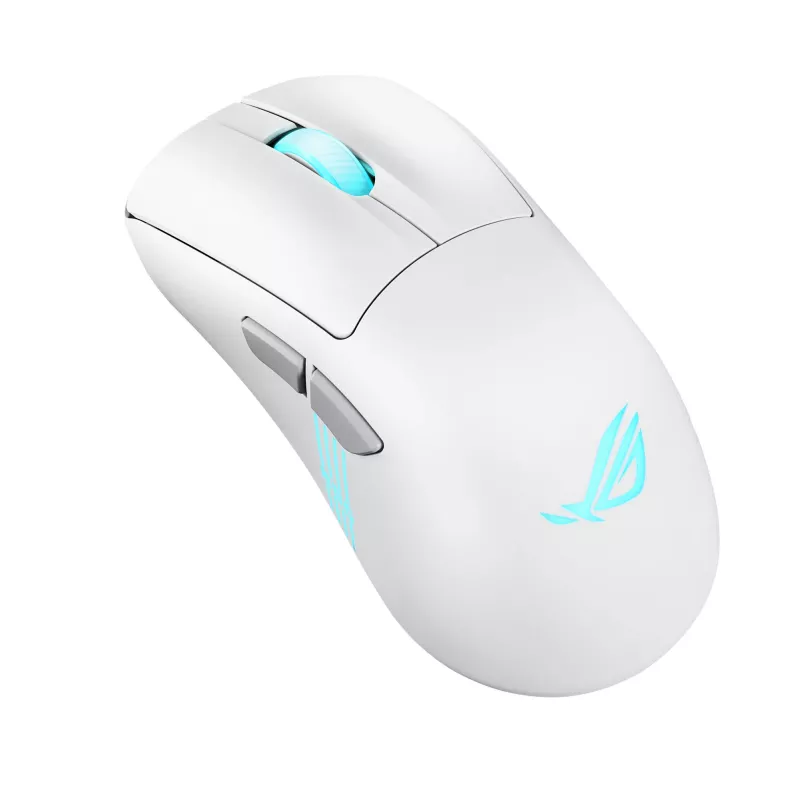 ASUS ROG Keris II Origin WHT ratón gaming diestro RF inalámbrico + Bluetooth + USB Type-A óptico 42000 DPI