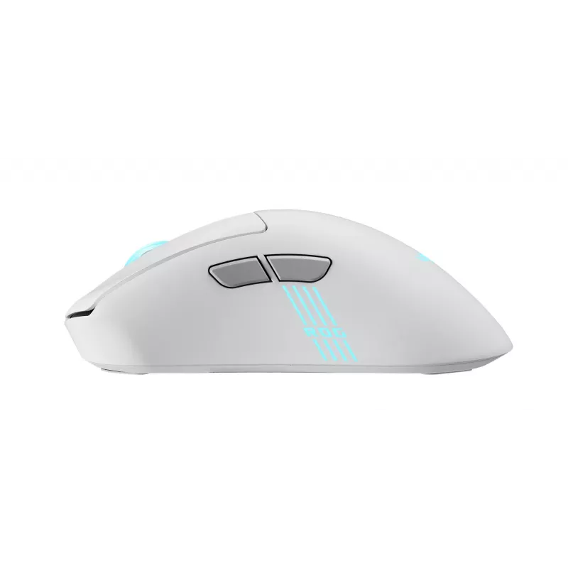 ASUS ROG Keris II Origin WHT ratón gaming diestro RF inalámbrico + Bluetooth + USB Type-A óptico 42000 DPI