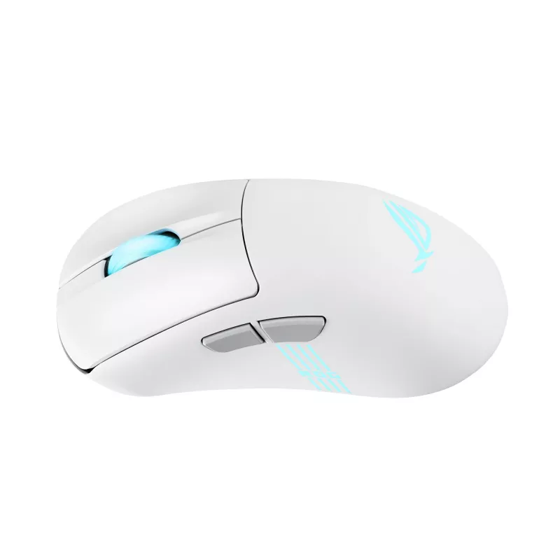 ASUS ROG Keris II Origin WHT ratón gaming diestro RF inalámbrico + Bluetooth + USB Type-A óptico 42000 DPI