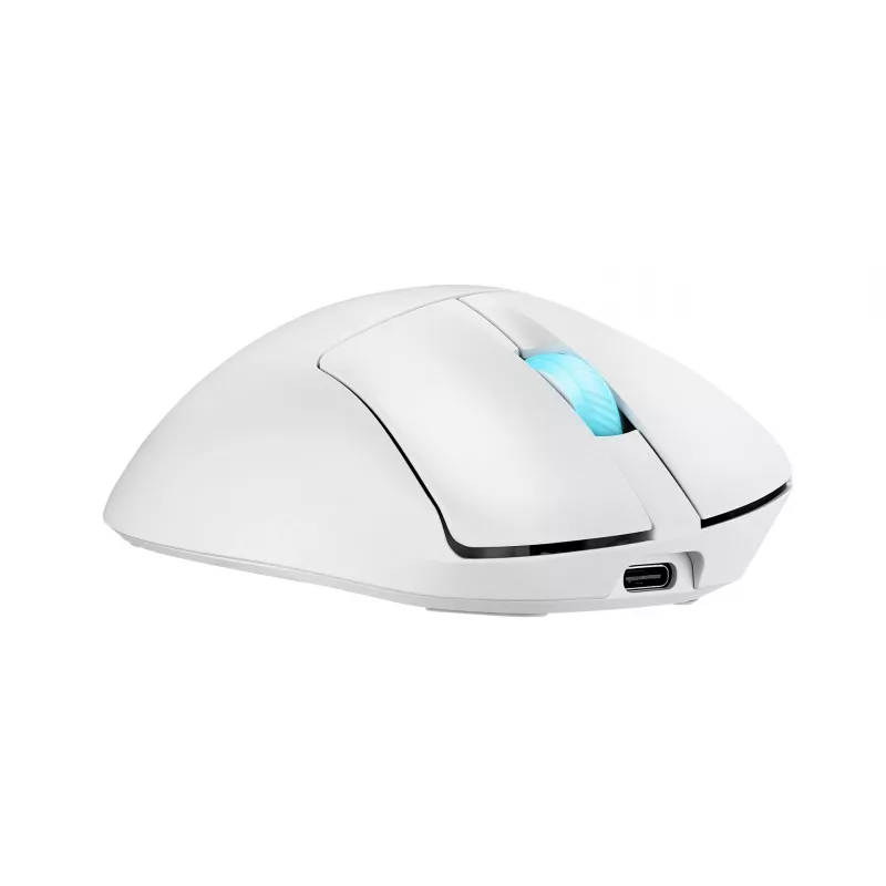 ASUS ROG Keris II Origin WHT ratón gaming diestro RF inalámbrico + Bluetooth + USB Type-A óptico 42000 DPI