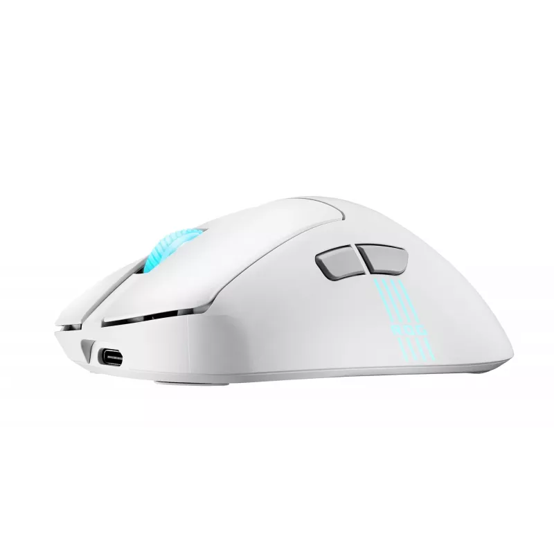 ASUS ROG Keris II Origin WHT ratón gaming diestro RF inalámbrico + Bluetooth + USB Type-A óptico 42000 DPI