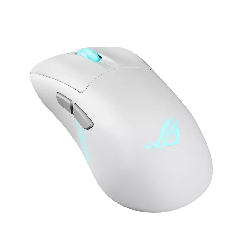 ASUS ROG Keris II Origin WHT ratón gaming diestro RF inalámbrico + Bluetooth + USB Type-A óptico 42000 DPI