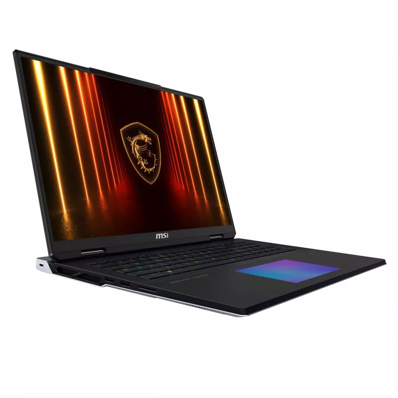 MSI Titan 18 HX AI A2XWIG-073 portátil Intel Core Ultra 9 285HX 45,7 cm (18 pulgadas) UHD+ 64 GB DDR5-SDRAM 6 TB SSD NVIDIA GeForce RTX 5080 Wi-Fi 7 (802.11be) Windows 11 Pro negro
