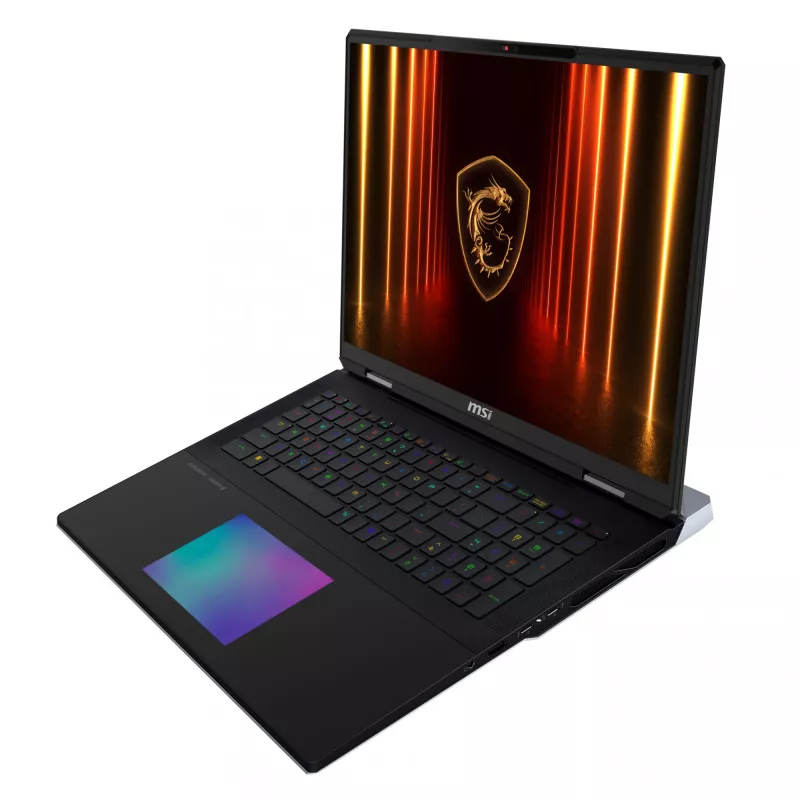 MSI Titan 18 HX AI A2XWIG-073 portátil Intel Core Ultra 9 285HX 45,7 cm (18 pulgadas) UHD+ 64 GB DDR5-SDRAM 6 TB SSD NVIDIA GeForce RTX 5080 Wi-Fi 7 (802.11be) Windows 11 Pro negro