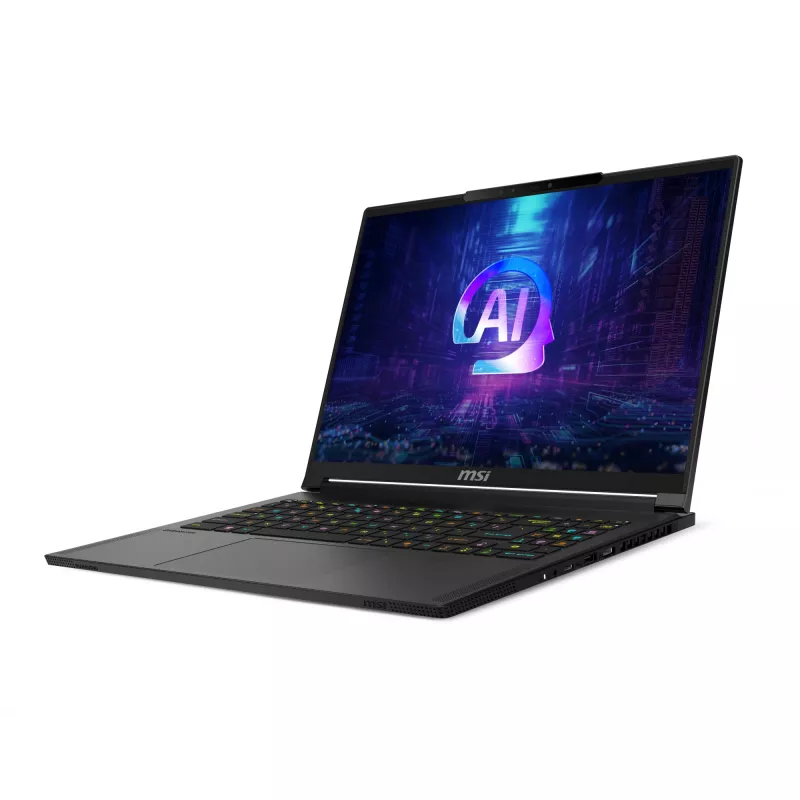 MSI Stealth A16 AI+A3XWHG NVIDIA GeForce AMD Ryzen AI 9 HX 370 portátil 40,6 cm (16 pulgadas) Quad HD+ 32 GB LPDDR5x-SDRAM 2 TB SSD NVIDIA GeForce RTX 5070 Ti Wi-Fi 7 (802.11be) Windows 11 Home negro