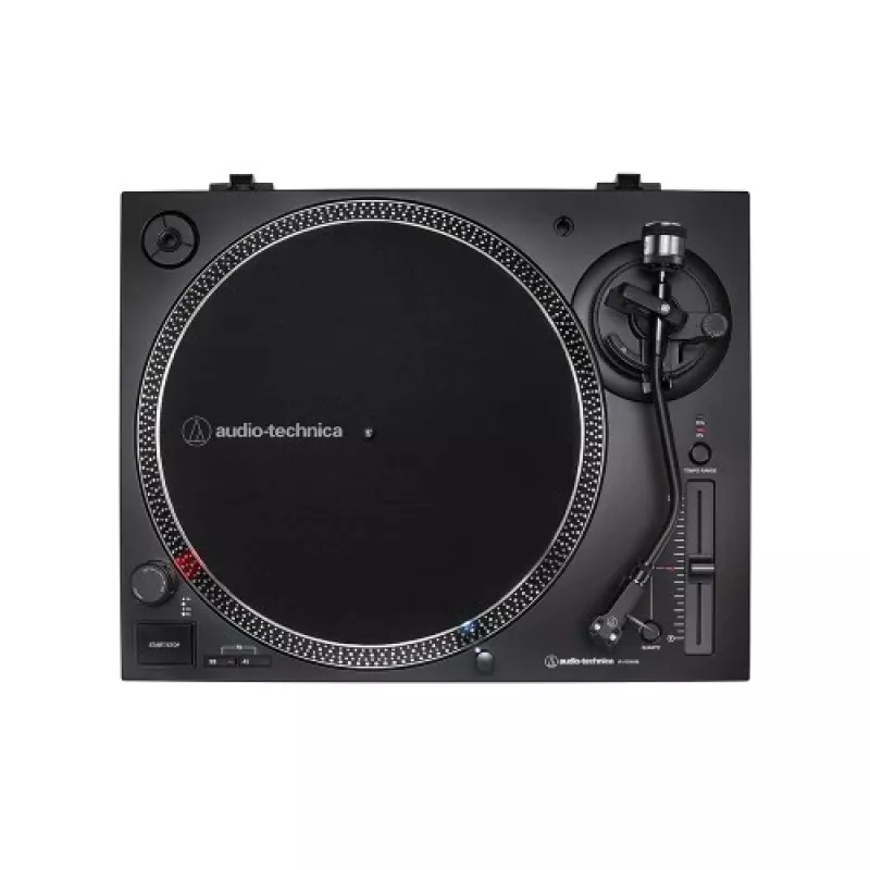 Tocadiscos Audio-Technica AT-LP120XUSB con accionamiento directo (analógico y USB), plata