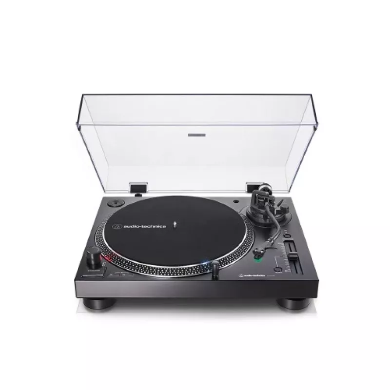 Tocadiscos Audio-Technica AT-LP120XUSB con accionamiento directo (analógico y USB), plata