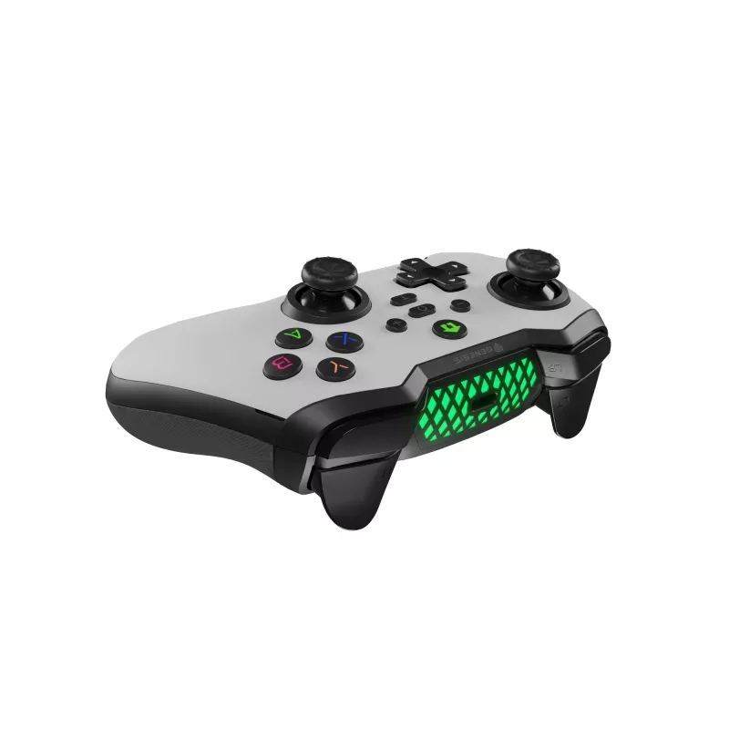 GENESIS Mangan 400 Blanco Bluetooth Mando Analogico / Digital Android, MAC, Nintendo Switch, PC, iOS