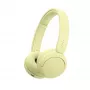 Sony WHCH520Y.CE7, Inalámbrico, Llamadas/Música, 20 - 20000 Hz, 147 g, Auriculares, Amarillo