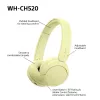 Sony WHCH520Y.CE7, Inalámbrico, Llamadas/Música, 20 - 20000 Hz, 147 g, Auriculares, Amarillo