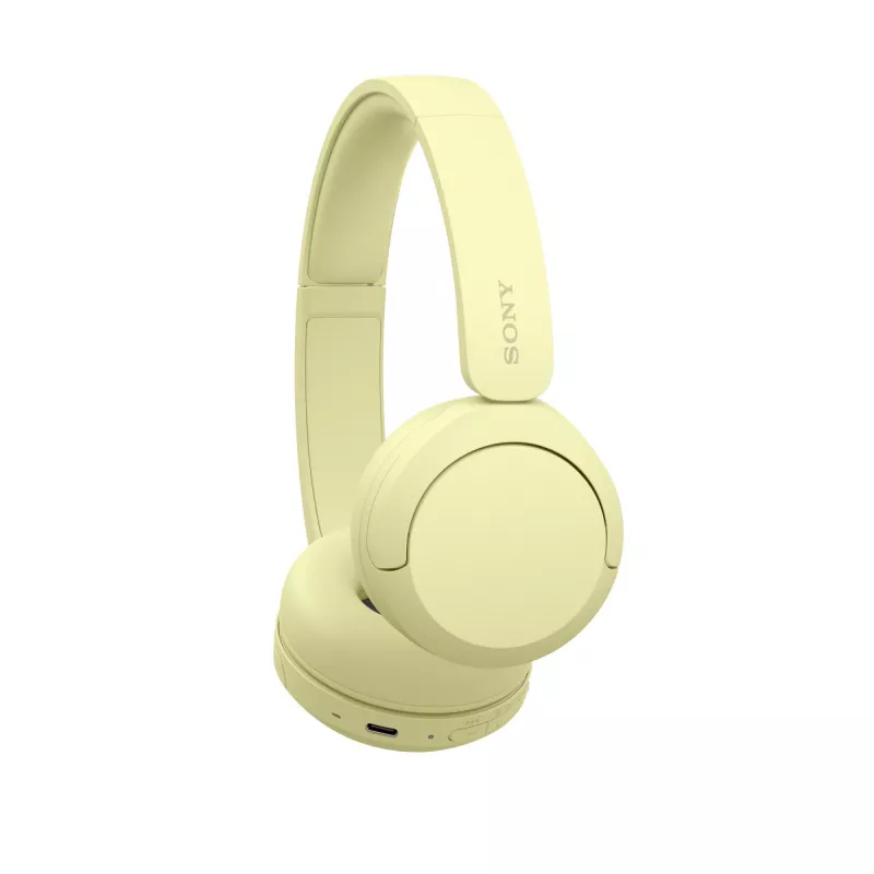 Sony WHCH520Y.CE7, Inalámbrico, Llamadas/Música, 20 - 20000 Hz, 147 g, Auriculares, Amarillo