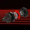 Thrustmaster T598 Negro, Rojo USB Volante + Pedales Analógico / Digital PC, PlayStation 4, PlayStation 5