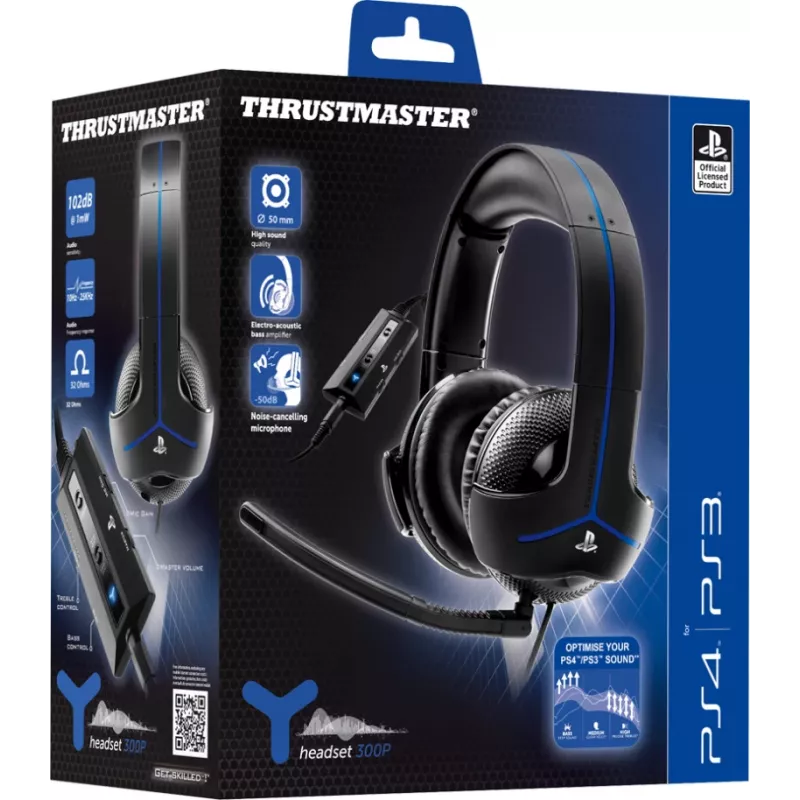 Auriculares Thrustmaster Y-300P Con cable Diadema Gaming Negros