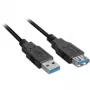 Cable USB SHARKOON - 2xUSB3.0-a USB 3.2 Gen 1 (3.1 Gen 1) USB A - 1 m