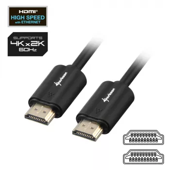 Cable HDMI High Speed SHARKOON - Ultra HD 4K M/M 10 m