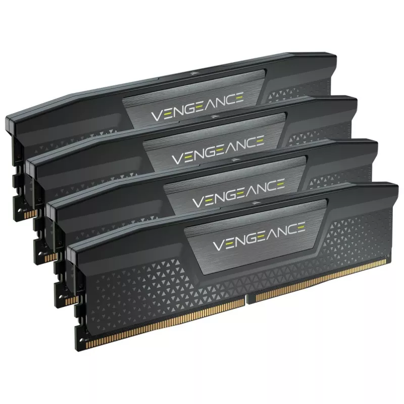 DIMM 192 GB DDR5-5200 (4x 48 GB) Quad-Kit, memoria RAM negra, CMK192GX5M4B5200C38, Vengeance DDR5, INTEL XMP