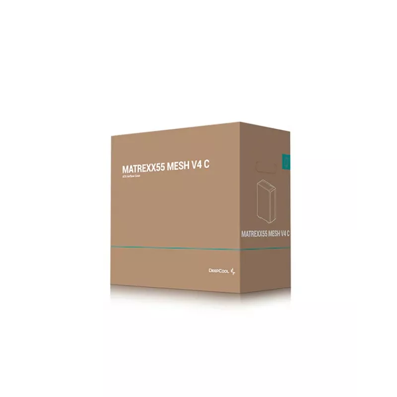 DeepCool MATREXX 55 MESH V4 C caja de PC Midi Tower, ATX, cristal templado, sin fuente de alimentación, negra