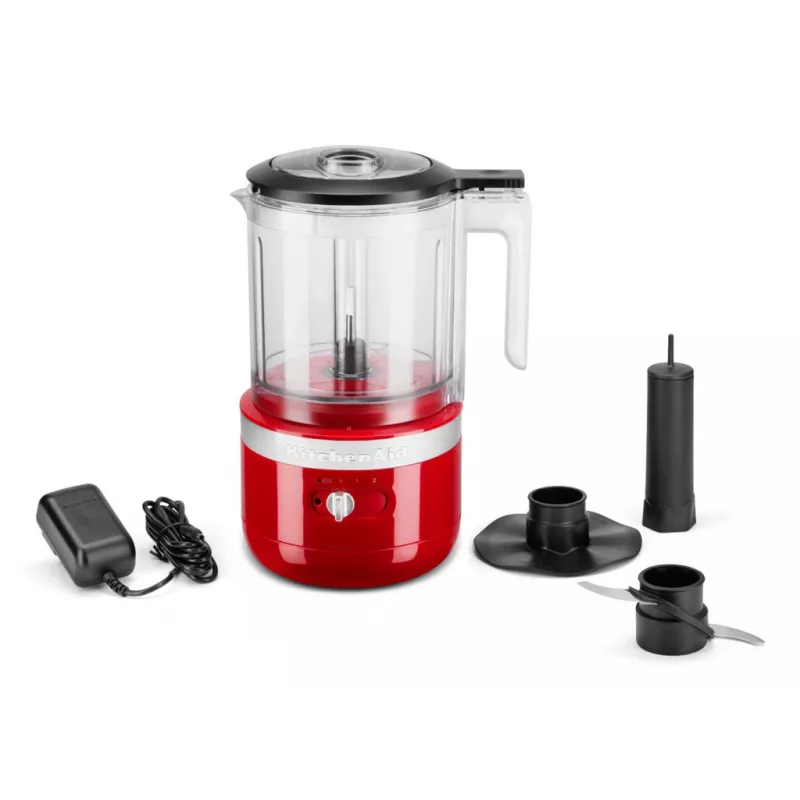 Picadora eléctrica de alimentos KitchenAid 5KFCB519EER 1,19 l 24 W transparente rojo