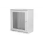 Armario de montaje en pared DIGITUS 12U, SOHO, sin montar 595x540x400 mm, puerta frontal perforada, gris