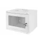 Armario de montaje en pared DIGITUS 7U SOHO sin montar 370x540x400 mm puerta frontal perforada gris