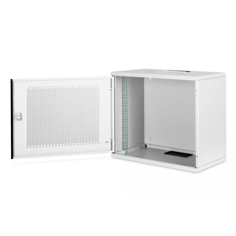 Armario de montaje en pared DIGITUS 9U - SOHO sin montar 460x540x400 mm puerta frontal perforada gris